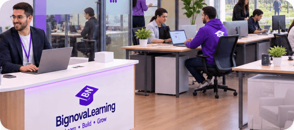 The BignovaLearning team at its premises