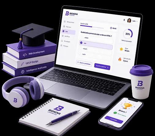 Preview of BignovaLearning interactive quizzes